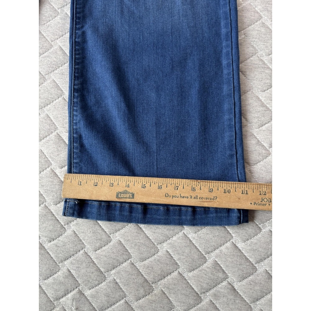 Paige Genesee Crop Jeans Womens 29 Blue High Rise Wide Leg Cropped Stretch Denim - Picture 6 of 8